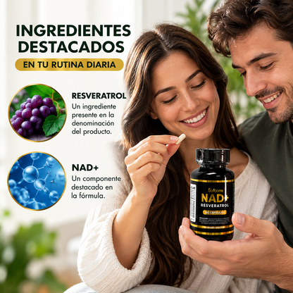 Resveratrol Nad+ Satoomi, 60 cápsulas