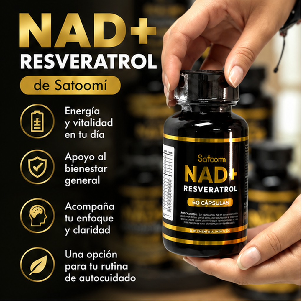Resveratrol Nad+ Satoomi, 60 cápsulas
